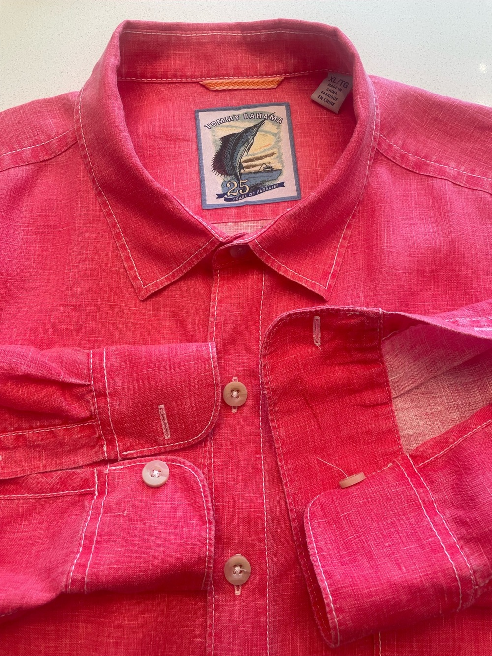 Tommy Bahama - all linen button up shirt Size XL